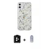 ieg™ iPhone 11 Kılıf Pusula Form - Siyah Joko Magic 5D Cam + PVD Metal Kamera Lens - TU
