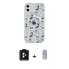ieg™ iPhone 11 Kılıf Pusula Form - Siyah Joko Magic 5D Cam + PVD Metal Kamera Lens - TU