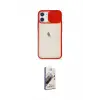 ieg™ iPhone 11 Kılıf Vadi Çizgi - Siyah Bilvis 3D Mat Cam Ekran Koruyucu