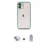 ieg™ iPhone 11 Kılıf Vadi Minimal - Siyah Joko Magic 5D Cam + Pers Alüminyum Kamera Lens - GI
