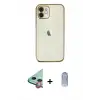 ieg™ iPhone 11 Kılıf Vadi Minimal - Siyah Joko Magic 5D Cam + Raze Metal Kamera Lens - KI