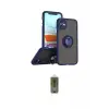 ieg™ iPhone 11 Kılıf Yörünge Çizgi - Siyah Joko Magic 5D Hayalet Cam