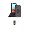 ieg™ iPhone 11 Kılıf Yörünge Çizgi - Siyah Joko Magic 5D Hayalet Cam