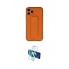 ieg™ iPhone 11 Pro Kılıf Akış Doku - Siyah 3D Antistatik Cam Ekran Koruyucu