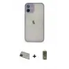 ieg™ iPhone 11 Pro Max Kılıf Ahenk Çizgi Serisi - Siyah Joko Magic 5D Hayalet Cam + Rainbow Kamera Lens Koruma Cam - YL