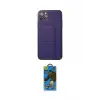 ieg™ iPhone 11 Pro Max Kılıf Akış Doku - Siyah 18D Cam Ekran Koruyucu