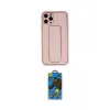 ieg™ iPhone 11 Pro Max Kılıf Akış Doku - Siyah 18D Cam Ekran Koruyucu