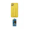 ieg™ iPhone 11 Pro Max Kılıf Akış Doku - Siyah 18D Cam Ekran Koruyucu
