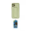 ieg™ iPhone 11 Pro Max Kılıf Akış Doku - Siyah 18D Cam Ekran Koruyucu