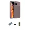 ieg™ iPhone 11 Pro Max Kılıf Eksen Form Prime - Siyah Joko Magic 5D Hayalet Cam + Shine Kamera Lens Koruma Cam - GD