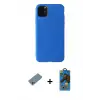 ieg™ iPhone 11 Pro Max Kılıf Kozmos Yansıma Özel Seri - Siyah 18D Cam Ekran Koruyucu + Shine Kamera Lens Koruma Cam - SABE
