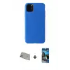 ieg™ iPhone 11 Pro Max Kılıf Kozmos Yansıma Özel Seri - Siyah 34D Izgaralı Cam + Rainbow Kamera Lens Koruma Cam - GD