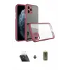 ieg™ iPhone 11 Pro Max Kılıf Nova Asil Özel Seri - Siyah Joko Magic 5D Hayalet Cam + Kamera Lens Koruma Cam - SF