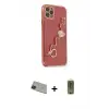 ieg™ iPhone 11 Pro Max Kılıf Nova Işık Prime - Siyah Joko Magic 5D Hayalet Cam + Rainbow Kamera Lens Koruma Cam - YL