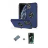 ieg™ iPhone 11 Pro Max Kılıf Odak Form Prime - Şeffaf 360 Full Body Arka Koruyucu + Metal Kamera Lens Koruma Cam - GS