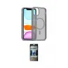 ieg™ iPhone 11 Pro Max Kılıf Siluet Minimal Prime - Siyah 34D Hayalet Izgaralı Cam
