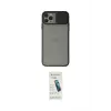 ieg™ iPhone 11 Pro Max Kılıf Vadi Çizgi - Şeffaf Pasifik Cam Ekran Koruyucu