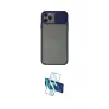 ieg™ iPhone 11 Pro Max Kılıf Vadi Çizgi - Siyah 3D Antistatik Cam Ekran Koruyucu