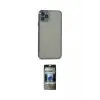 ieg™ iPhone 11 Pro Max Kılıf Vadi Minimal - Siyah 34D Hayalet Izgaralı Cam