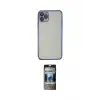 ieg™ iPhone 11 Pro Max Kılıf Vadi Minimal - Siyah 34D Hayalet Izgaralı Cam