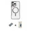 ieg™ iPhone 11 Pro Max Kılıf Yadigar Klasik Özel Seri - Siyah 6D Mat Seramik Hayalet Nano Ekran Koruyucu + Metal Kamera Lens Koruma Cam - MR