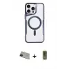 ieg™ iPhone 11 Pro Max Kılıf Yadigar Klasik Özel Seri - Siyah Joko Magic 5D Hayalet Cam + Rainbow Kamera Lens Koruma Cam - YL