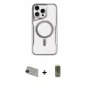 ieg™ iPhone 11 Pro Max Kılıf Yadigar Klasik Özel Seri - Siyah Joko Magic 5D Hayalet Cam + Rainbow Kamera Lens Koruma Cam - YL