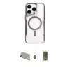 ieg™ iPhone 11 Pro Max Kılıf Yadigar Klasik Özel Seri - Siyah Joko Magic 5D Hayalet Cam + Rainbow Kamera Lens Koruma Cam - GD