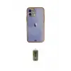 ieg™ iPhone 12 Kılıf Eksen Minimal Koleksiyonu - Siyah Joko Magic 5D Hayalet Cam