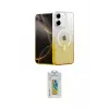 ieg™ iPhone 12 Kılıf Eksen Minimal Özel Seri - Siyah Polymer Nano Ekran Koruyucu