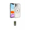 ieg™ iPhone 12 Kılıf Nova Işık Özel Seri - Siyah Joko Magic 5D Hayalet Cam