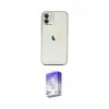 ieg™ iPhone 12 Kılıf Vadi Minimal - Siyah Bilvis 5in1 3D Magic Cam Ekran Koruyucu