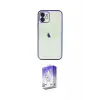 ieg™ iPhone 12 Kılıf Vadi Minimal - Siyah Bilvis 5in1 3D Magic Cam Ekran Koruyucu