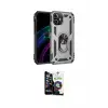 ieg™ iPhone 12 Mini Kılıf Ahenk Klasik Koleksiyonu - Şeffaf Temperli Cam Ekran Koruyucu