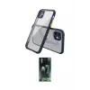 ieg™ iPhone 12 Mini Kılıf Nova Asil Özel Seri - Siyah 360 Mat Full Body Arka Koruyucu