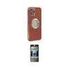 ieg™ iPhone 12 Pro Kılıf İz Form Serisi - Siyah 34D Hayalet Izgaralı Cam
