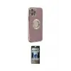 ieg™ iPhone 12 Pro Kılıf İz Form Serisi - Siyah 34D Hayalet Izgaralı Cam