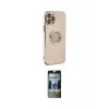 ieg™ iPhone 12 Pro Kılıf İz Form Serisi - Siyah 34D Hayalet Izgaralı Cam
