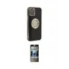 ieg™ iPhone 12 Pro Kılıf İz Form Serisi - Siyah 34D Hayalet Izgaralı Cam