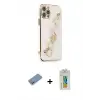 ieg™ iPhone 12 Pro Kılıf Nova Işık Prime - Siyah Polymer Nano Ekran Koruyucu + Shine Kamera Lens Koruma Cam - GS