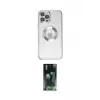 ieg™ iPhone 12 Pro Kılıf Pusula Form - Şeffaf 360 Full Body Arka Koruyucu
