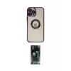 ieg™ iPhone 12 Pro Kılıf Pusula Form - Şeffaf 360 Full Body Arka Koruyucu