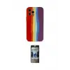 ieg™ iPhone 12 Pro Kılıf Yadigar Çizgi - Siyah 34D Hayalet Izgaralı Cam