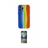 ieg™ iPhone 12 Pro Kılıf Yadigar Çizgi - Siyah 34D Hayalet Izgaralı Cam