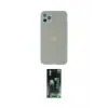 ieg™ iPhone 12 Pro Max Kılıf Ahenk Çizgi Serisi - Şeffaf 360 Full Body Arka Koruyucu