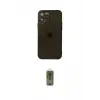 ieg™ iPhone 12 Pro Max Kılıf Ahenk Doku - Siyah Joko Magic 5D Hayalet Cam