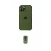 ieg™ iPhone 12 Pro Max Kılıf Ahenk Doku - Siyah Joko Magic 5D Hayalet Cam