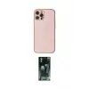 ieg™ iPhone 12 Pro Max Kılıf Ahenk Işık - Siyah 360 Mat Full Body Arka Koruyucu