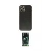 ieg™ iPhone 12 Pro Max Kılıf Ahenk Işık - Siyah 360 Mat Full Body Arka Koruyucu