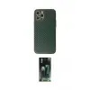 ieg™ iPhone 12 Pro Max Kılıf Ahenk Işık - Siyah 360 Mat Full Body Arka Koruyucu